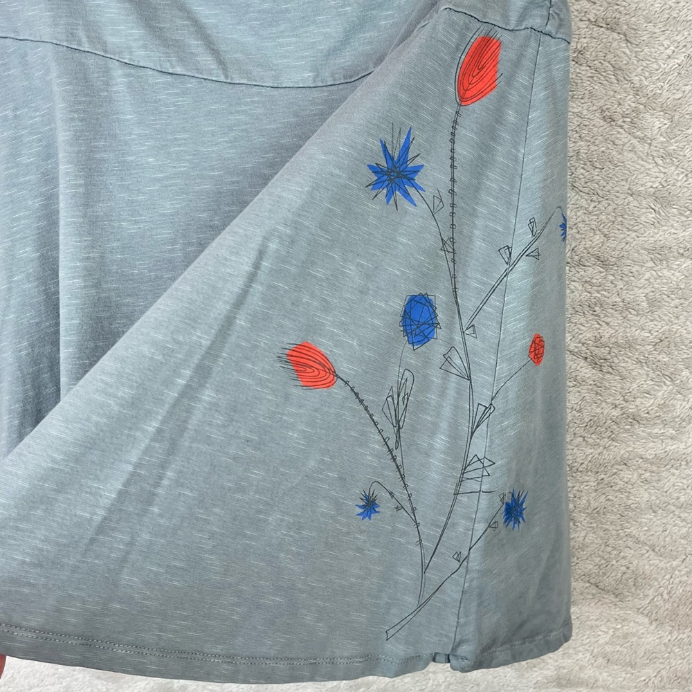 HORNY TOAD Chaka Skirt Medium Floral Embroidery Organic Cotton - Picture 4 of 12